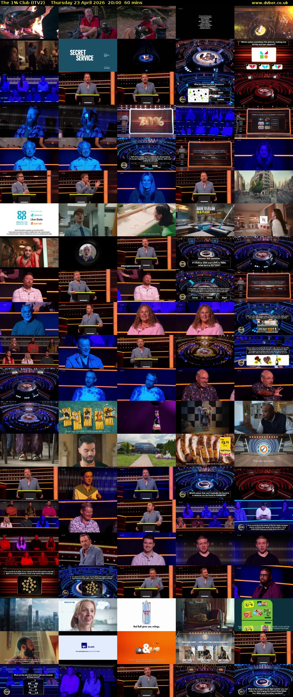 The 1% Club (ITV2) Thursday 23 April 2026 20:00 - 21:00