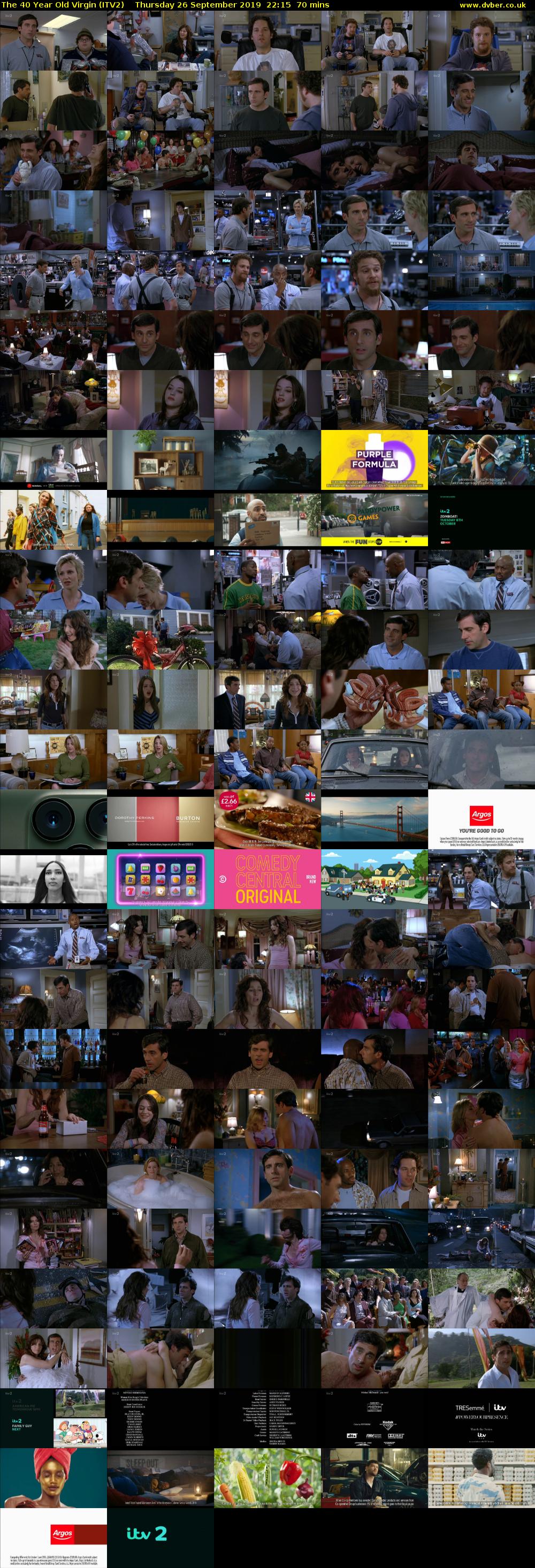The 40 Year Old Virgin (ITV2) Thursday 26 September 2019 22:15 - 23:25