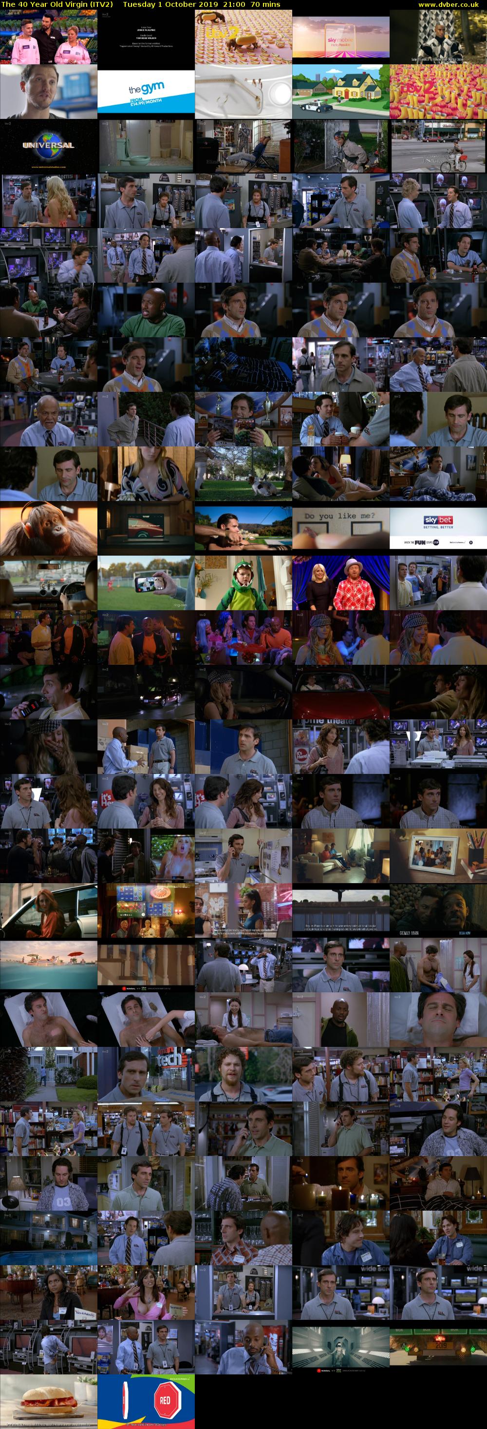 The 40 Year Old Virgin (ITV2) Tuesday 1 October 2019 21:00 - 22:10