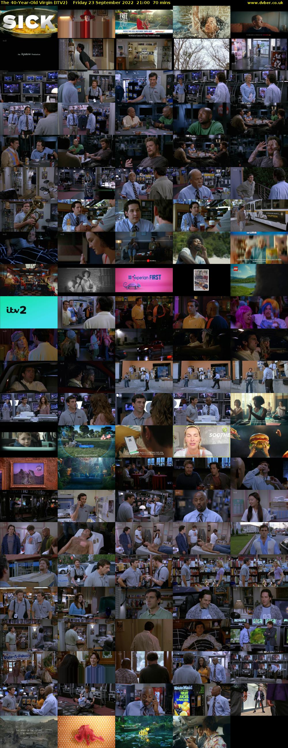 The 40-Year-Old Virgin (ITV2) Friday 23 September 2022 21:00 - 22:10