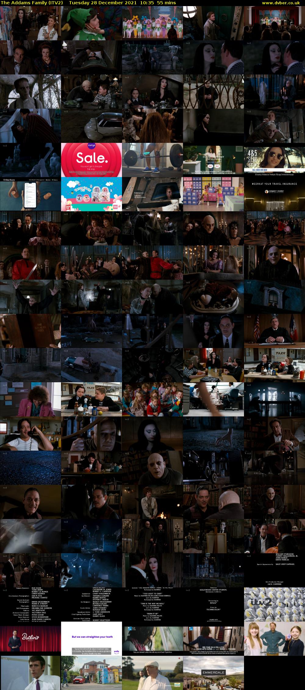 The Addams Family (ITV2) Tuesday 28 December 2021 10:35 - 11:30