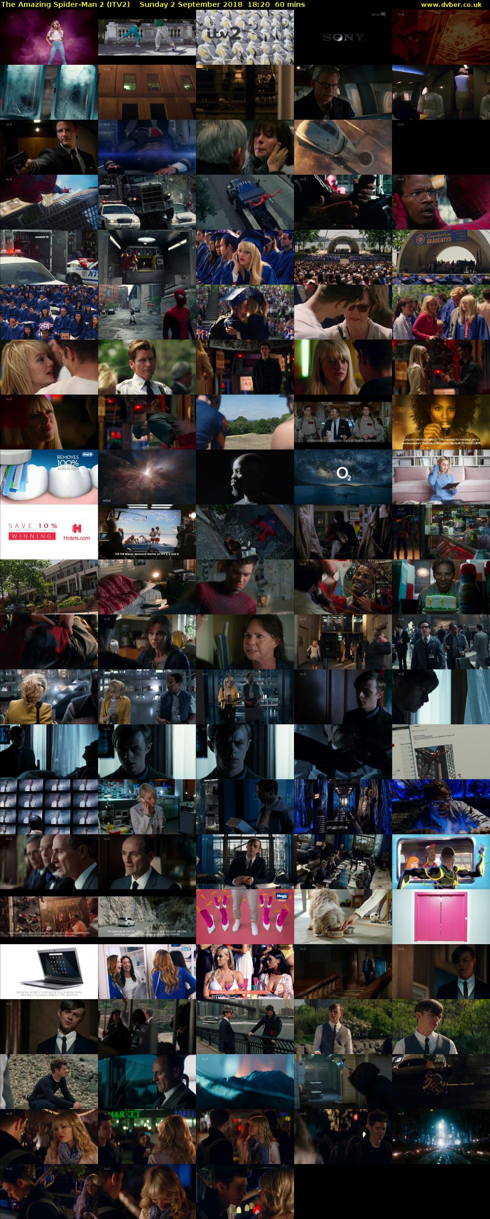 The Amazing Spider-Man 2 (ITV2) Sunday 2 September 2018 18:20 - 19:20