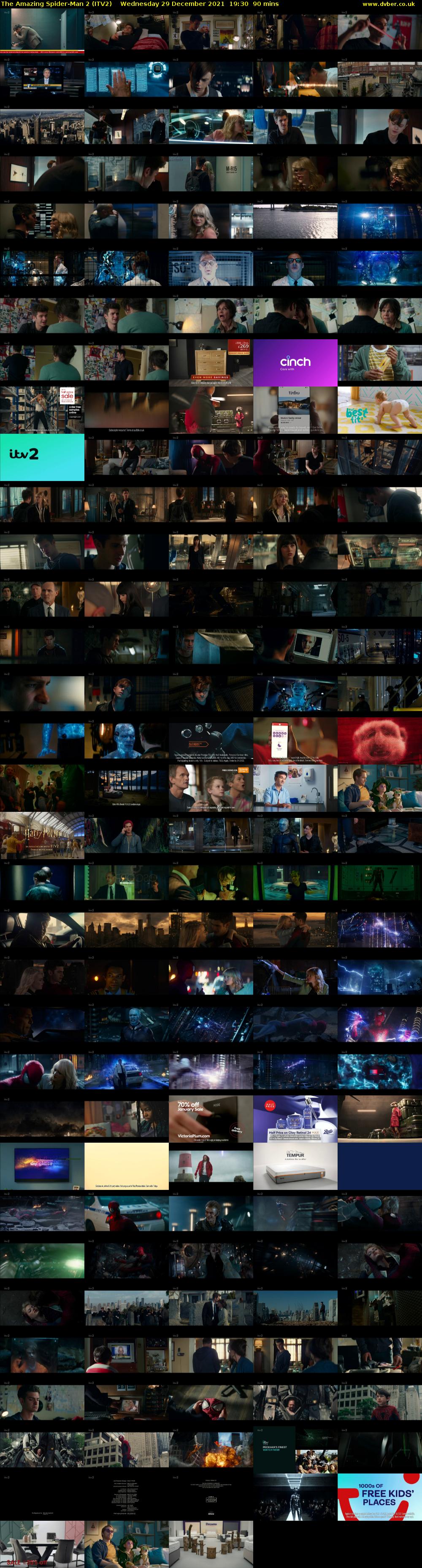 The Amazing Spider-Man 2 (ITV2) Wednesday 29 December 2021 19:30 - 21:00