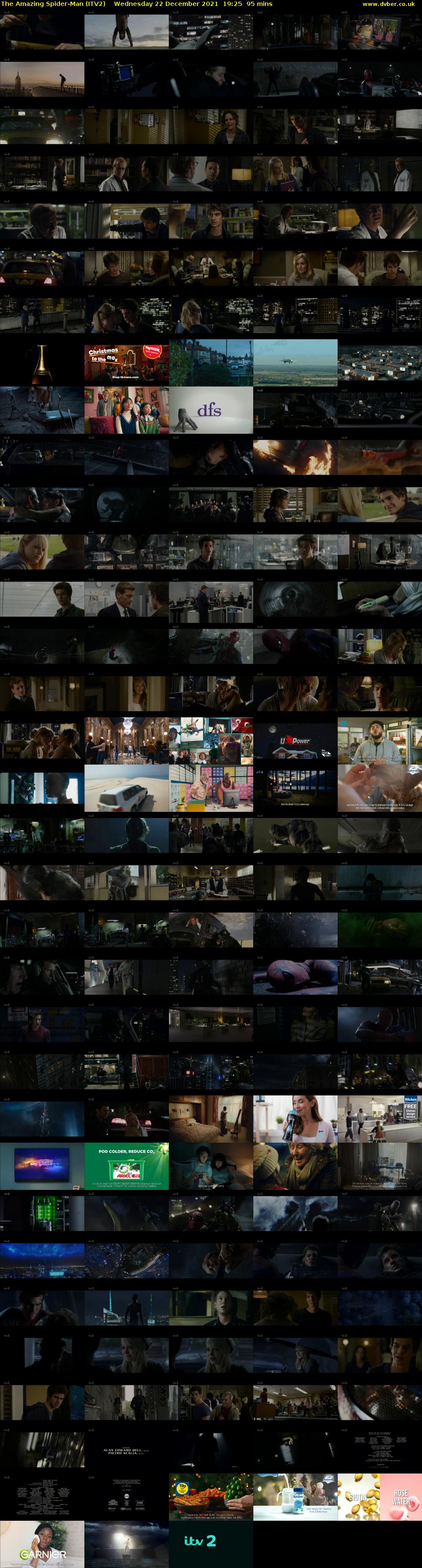 The Amazing Spider-Man (ITV2) Wednesday 22 December 2021 19:25 - 21:00