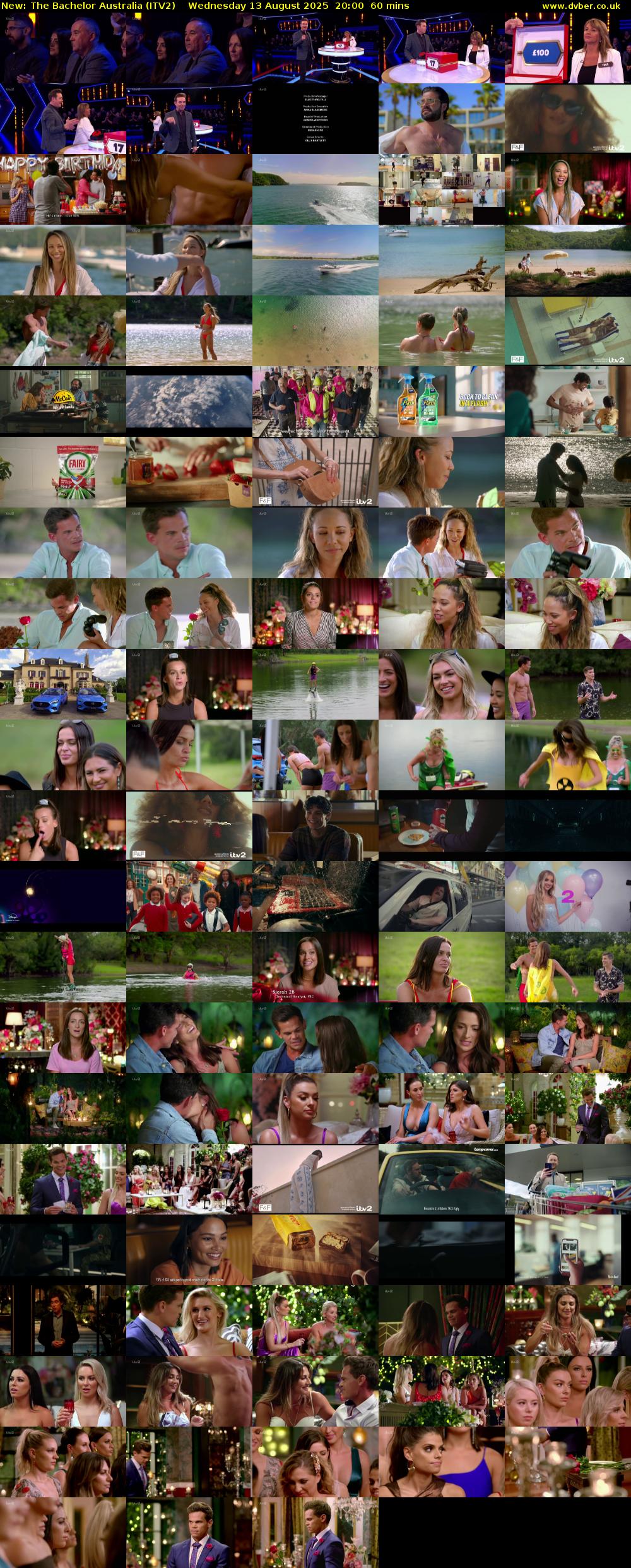 The Bachelor Australia (ITV2) Wednesday 13 August 2025 20:00 - 21:00