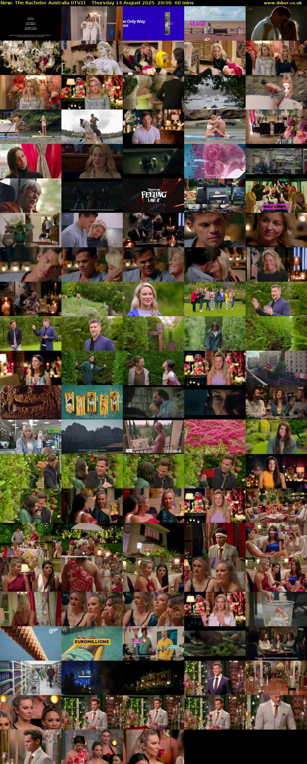 The Bachelor Australia (ITV2) Thursday 14 August 2025 20:00 - 21:00
