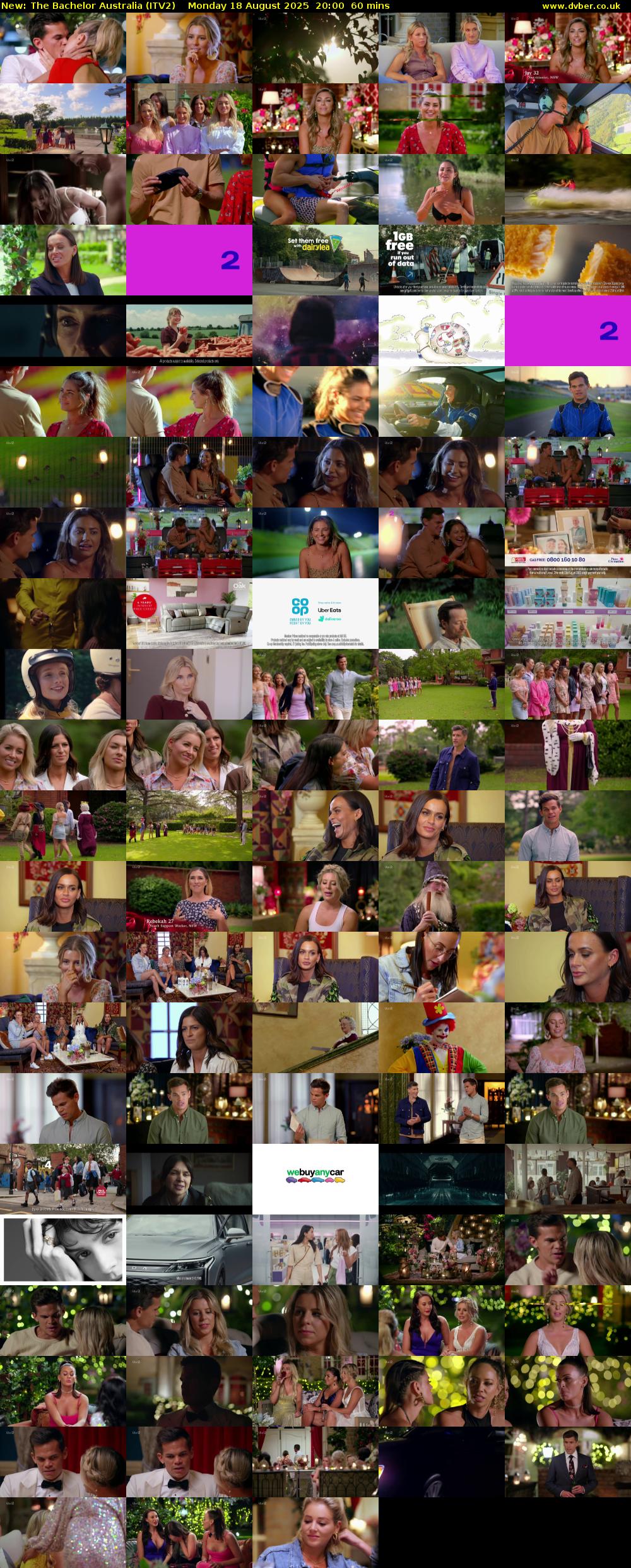 The Bachelor Australia (ITV2) Monday 18 August 2025 20:00 - 21:00