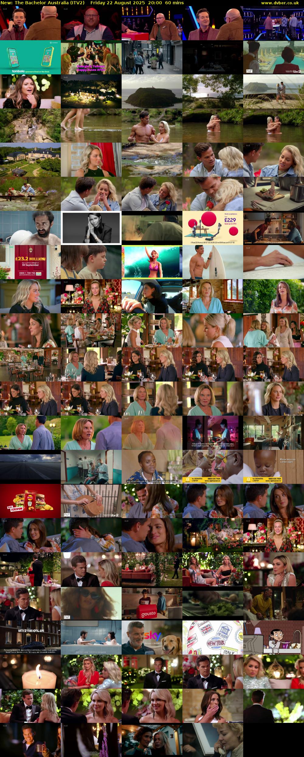 The Bachelor Australia (ITV2) Friday 22 August 2025 20:00 - 21:00