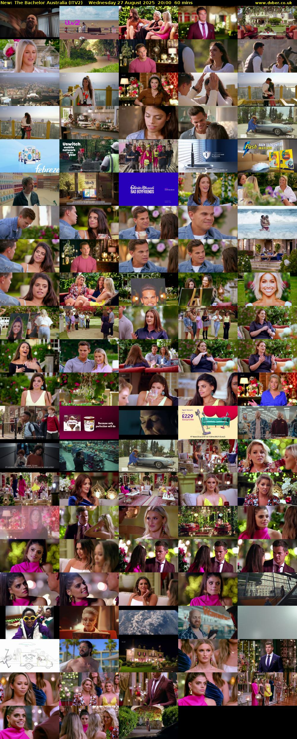 The Bachelor Australia (ITV2) Wednesday 27 August 2025 20:00 - 21:00