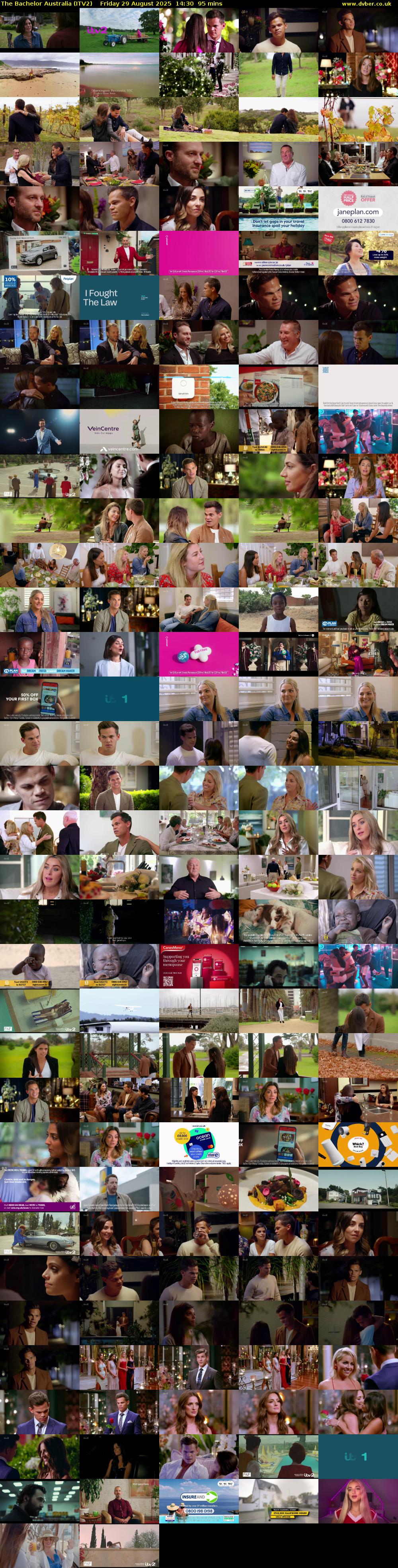 The Bachelor Australia (ITV2) Friday 29 August 2025 14:30 - 16:05
