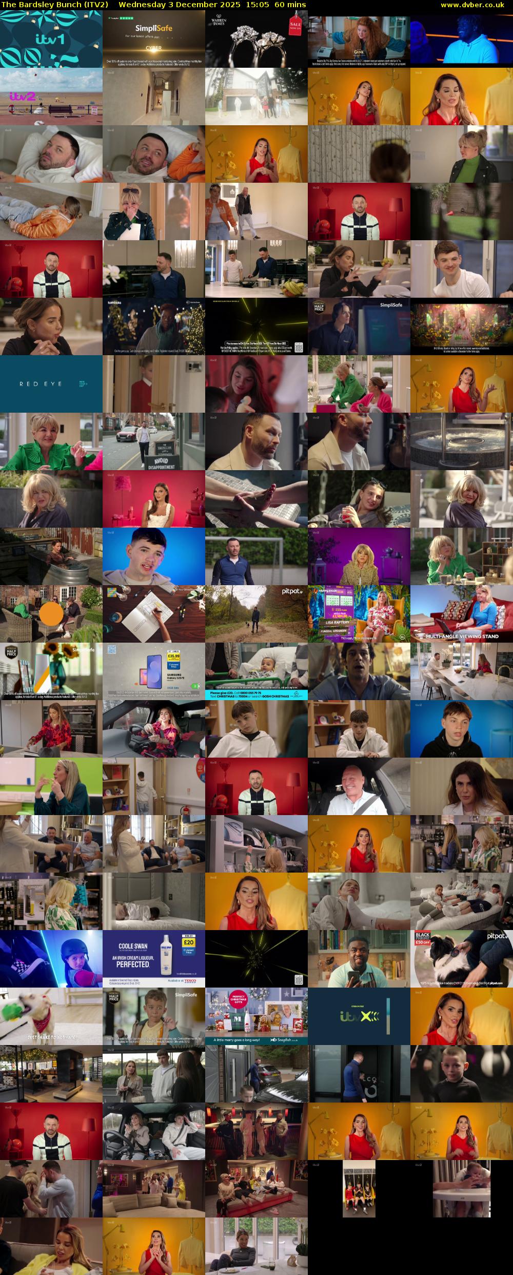 The Bardsley Bunch (ITV2) Wednesday 3 December 2025 15:05 - 16:05