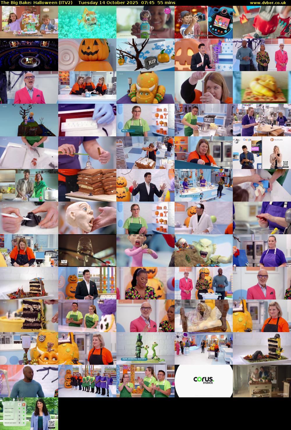 The Big Bake: Halloween (ITV2) Tuesday 14 October 2025 07:45 - 08:40
