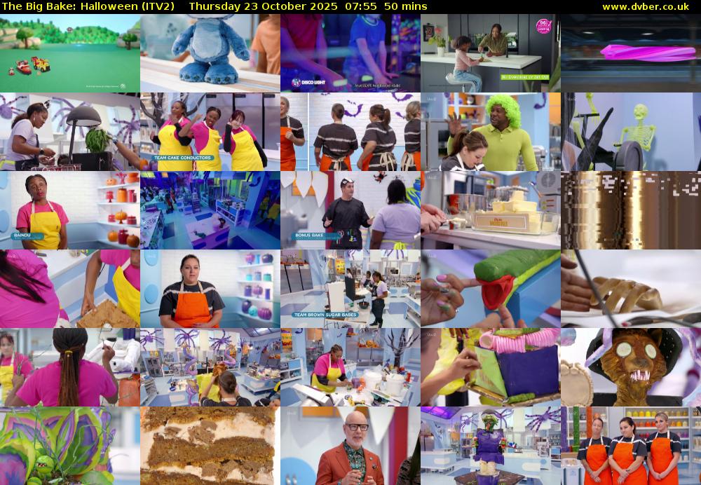 The Big Bake: Halloween (ITV2) Thursday 23 October 2025 07:55 - 08:45