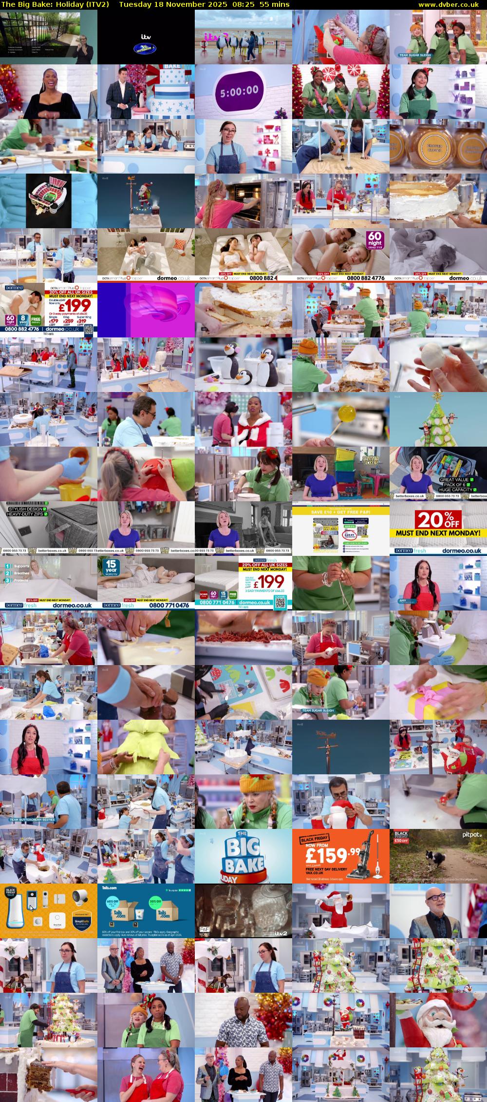 The Big Bake: Holiday (ITV2) Tuesday 18 November 2025 08:25 - 09:20