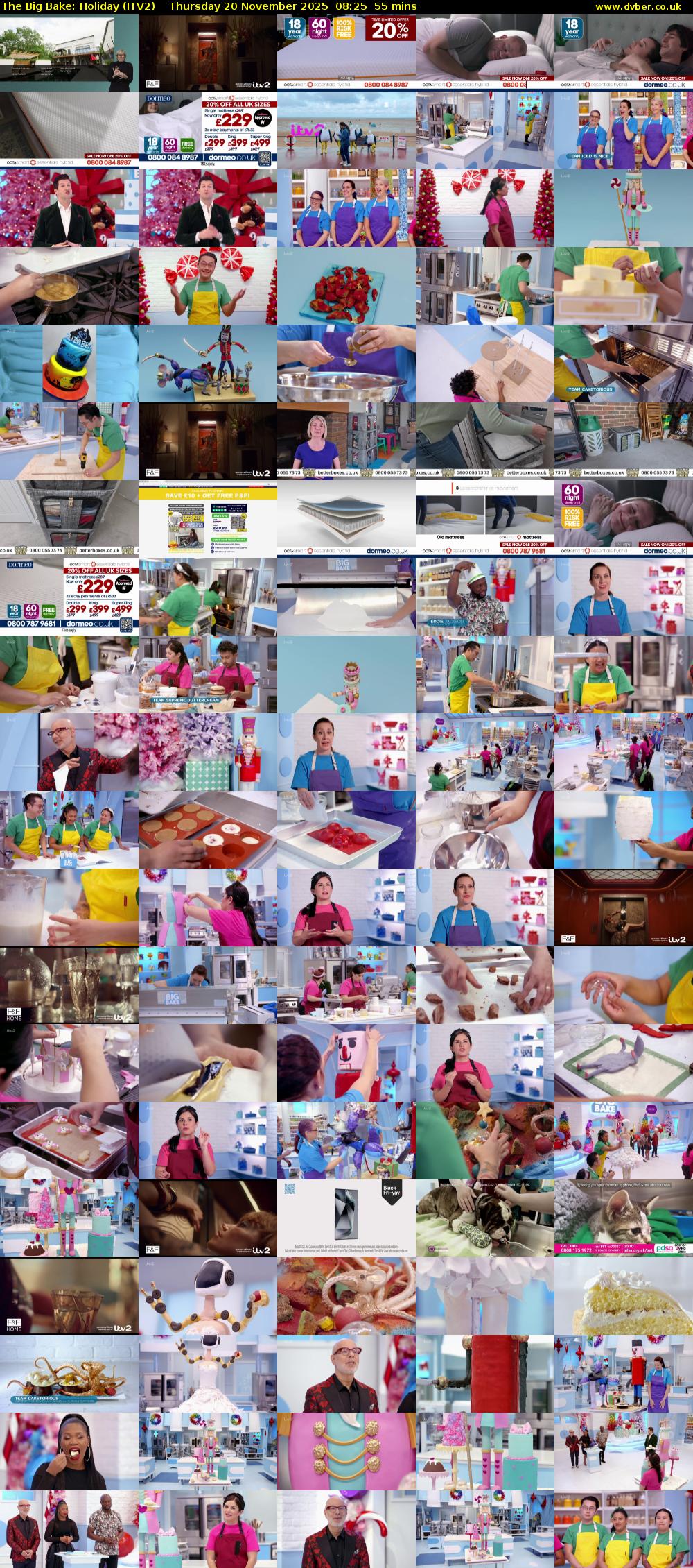 The Big Bake: Holiday (ITV2) Thursday 20 November 2025 08:25 - 09:20