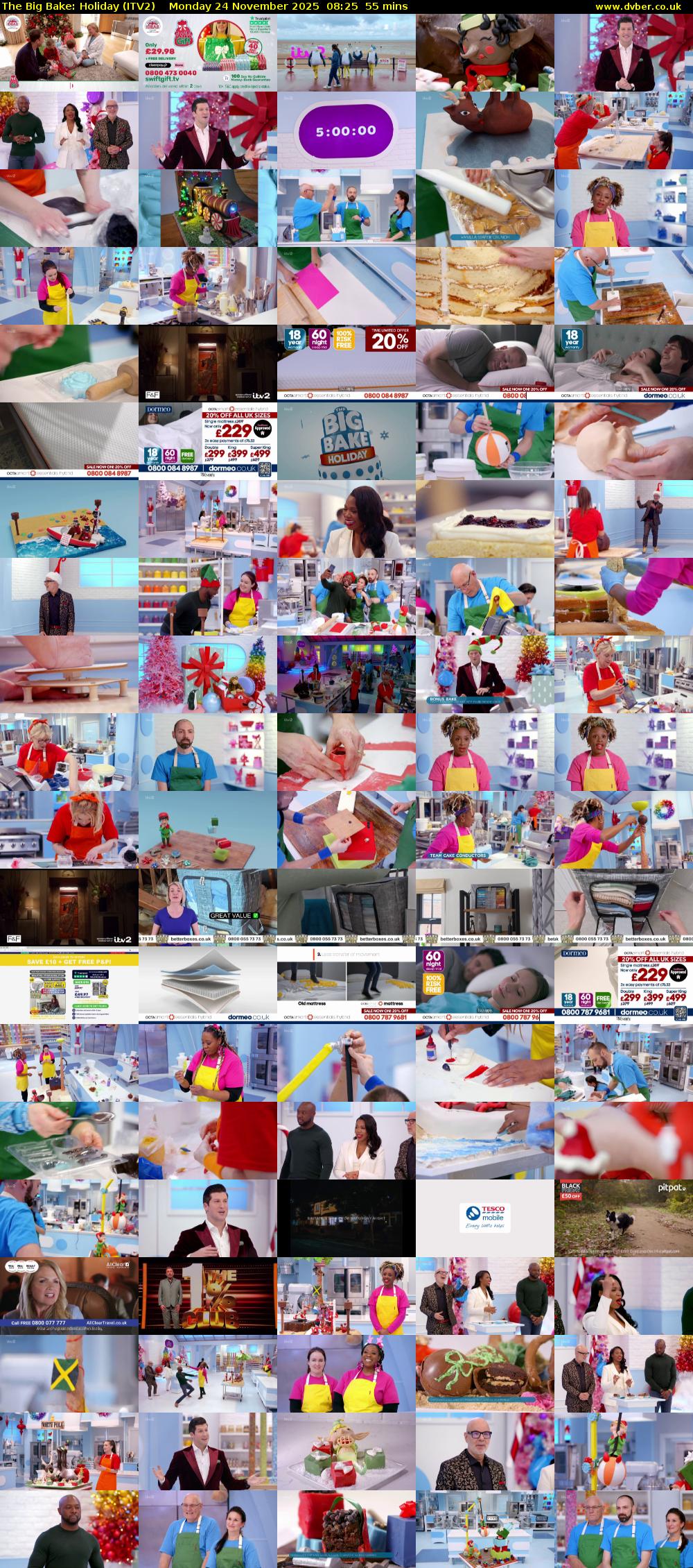 The Big Bake: Holiday (ITV2) Monday 24 November 2025 08:25 - 09:20