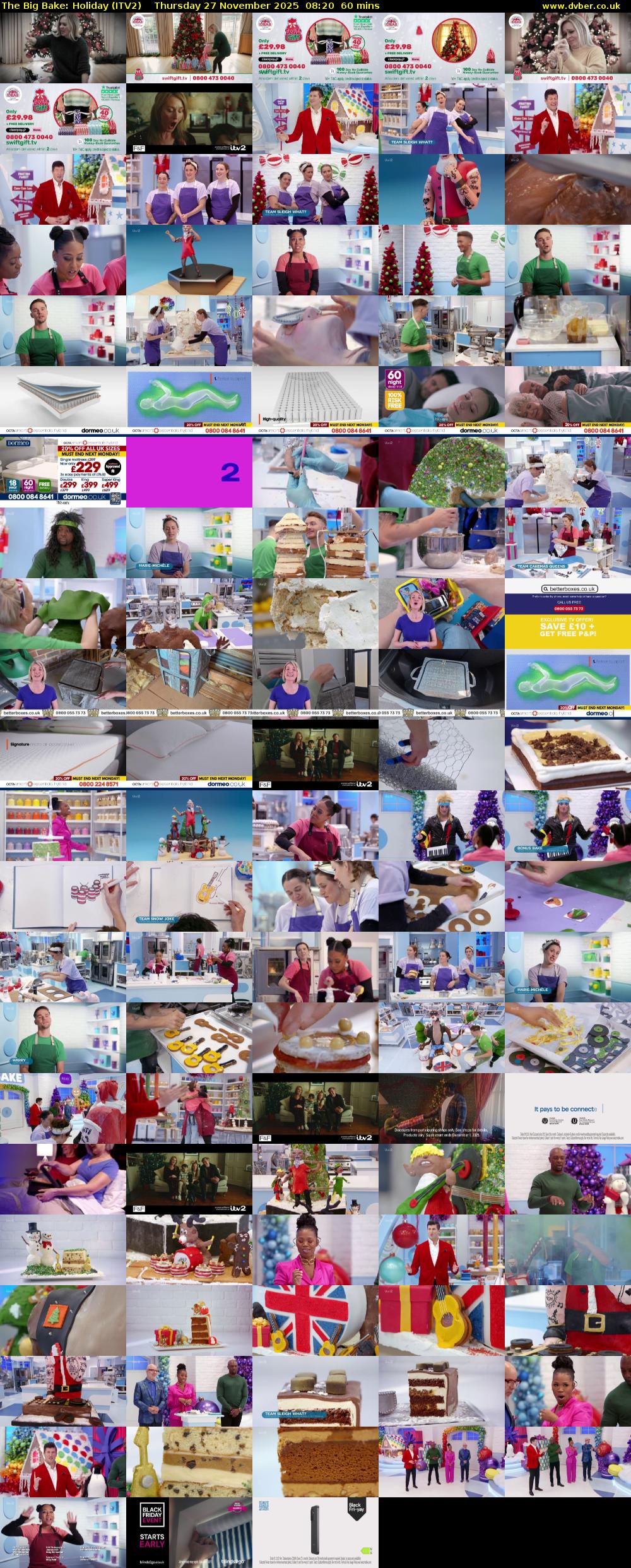 The Big Bake: Holiday (ITV2) Thursday 27 November 2025 08:20 - 09:20