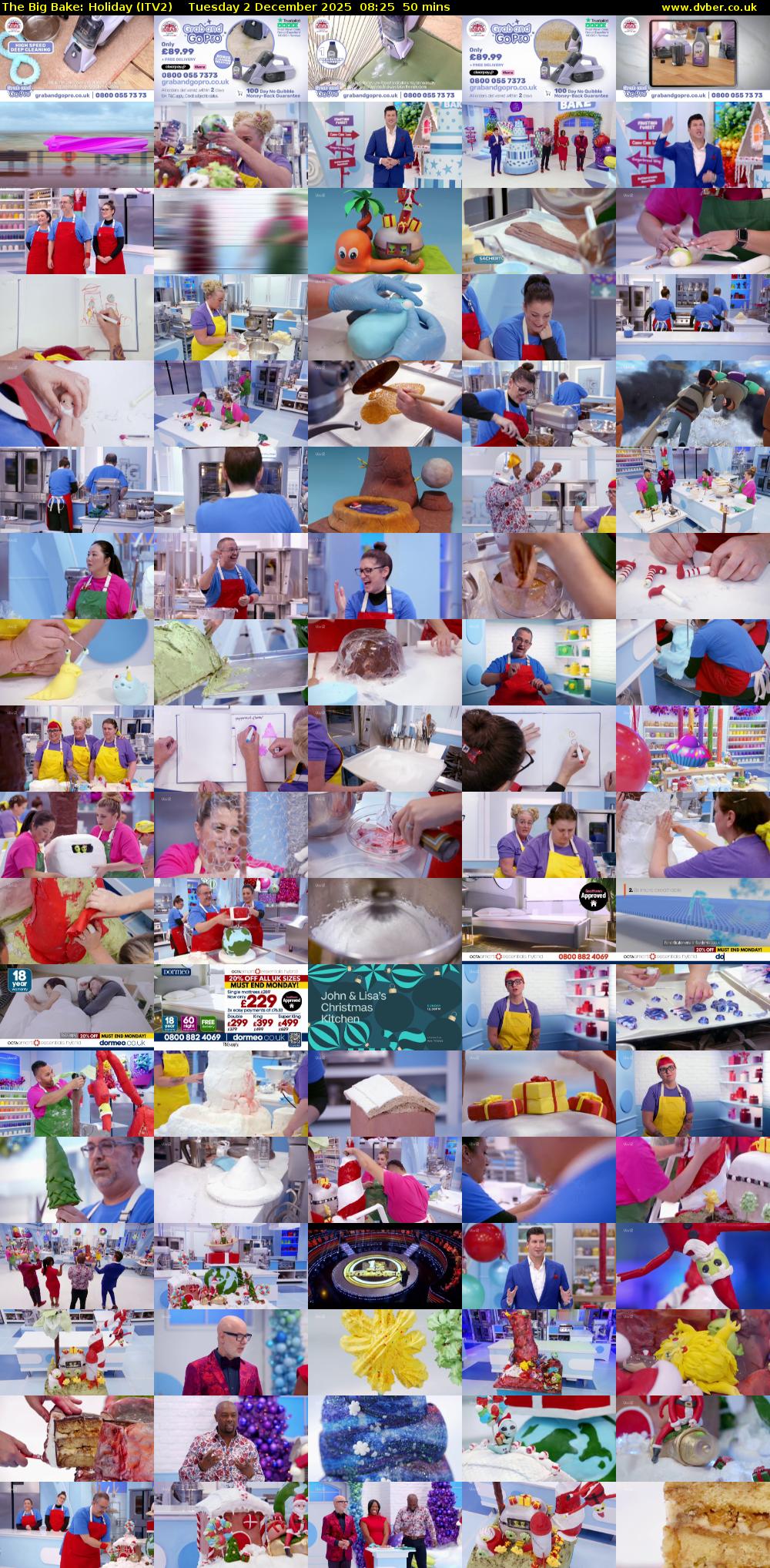 The Big Bake: Holiday (ITV2) Tuesday 2 December 2025 08:25 - 09:15