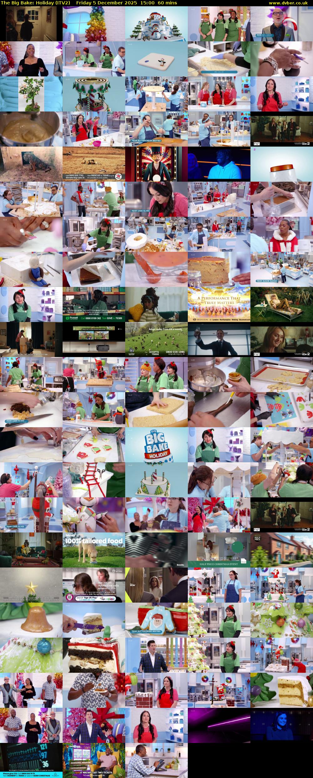 The Big Bake: Holiday (ITV2) Friday 5 December 2025 15:00 - 16:00