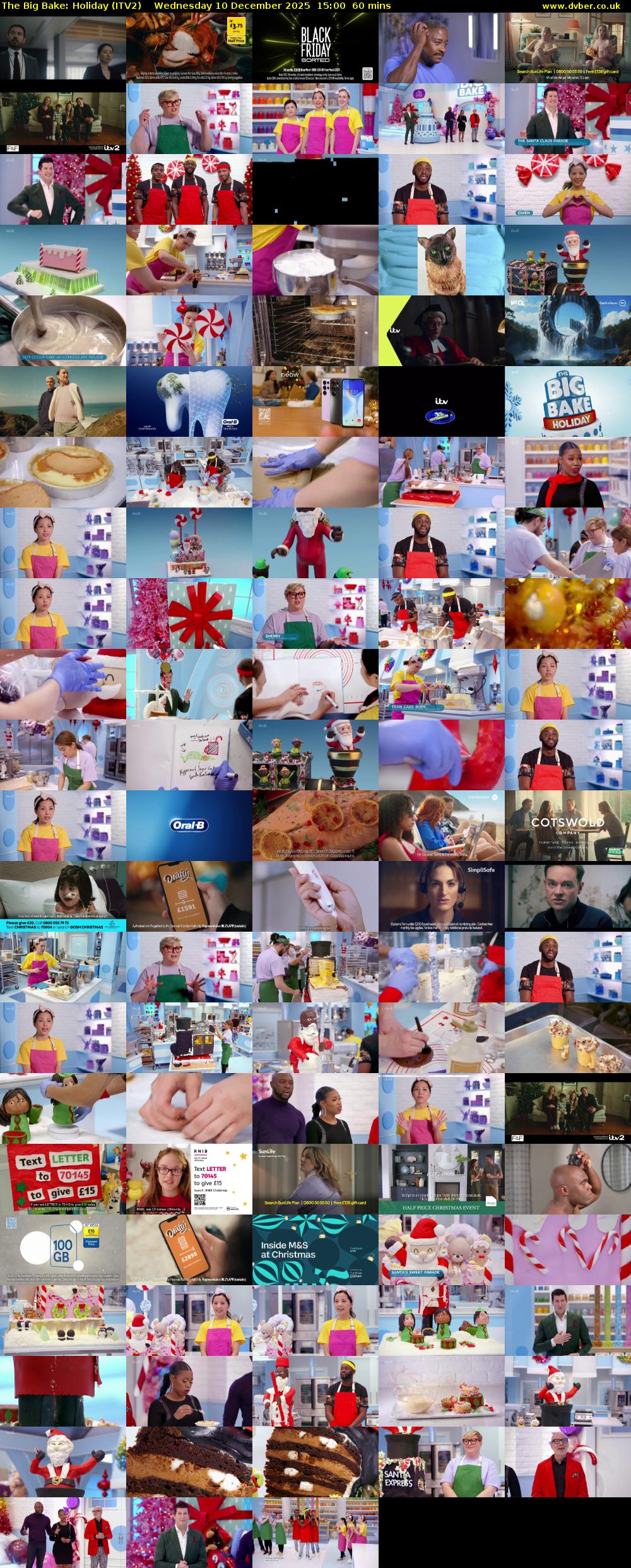 The Big Bake: Holiday (ITV2) Wednesday 10 December 2025 15:00 - 16:00