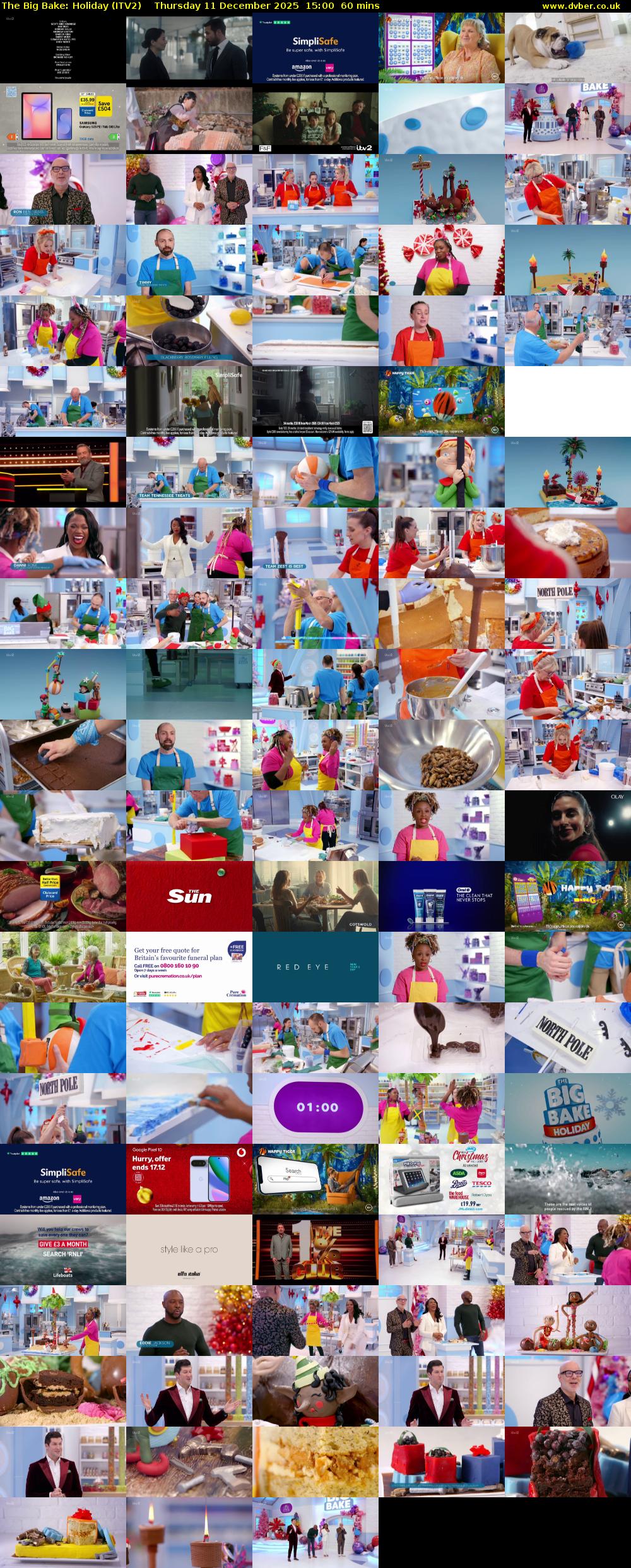 The Big Bake: Holiday (ITV2) Thursday 11 December 2025 15:00 - 16:00