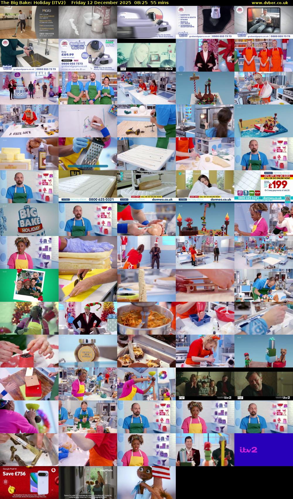 The Big Bake: Holiday (ITV2) Friday 12 December 2025 08:25 - 09:20