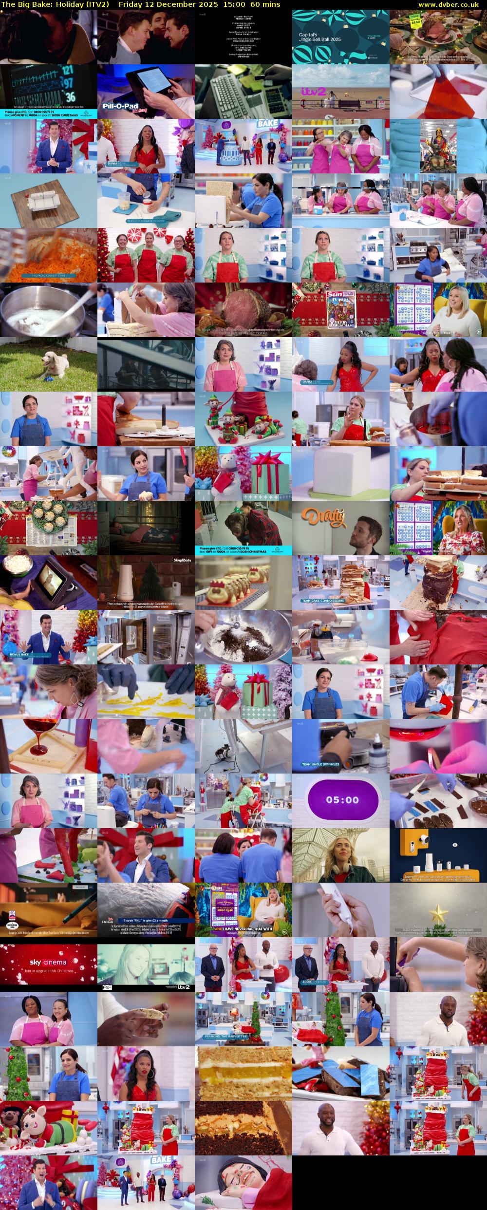 The Big Bake: Holiday (ITV2) Friday 12 December 2025 15:00 - 16:00