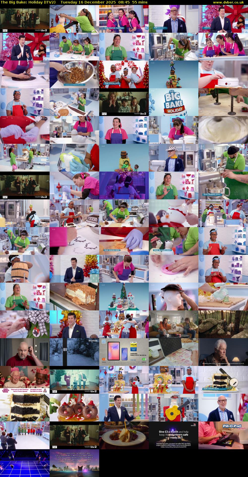 The Big Bake: Holiday (ITV2) Tuesday 16 December 2025 08:45 - 09:40