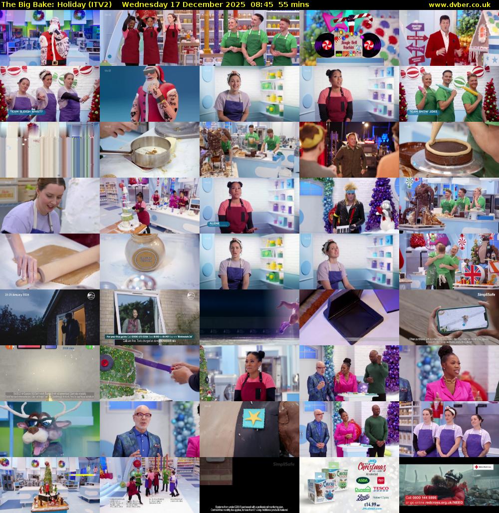 The Big Bake: Holiday (ITV2) Wednesday 17 December 2025 08:45 - 09:40