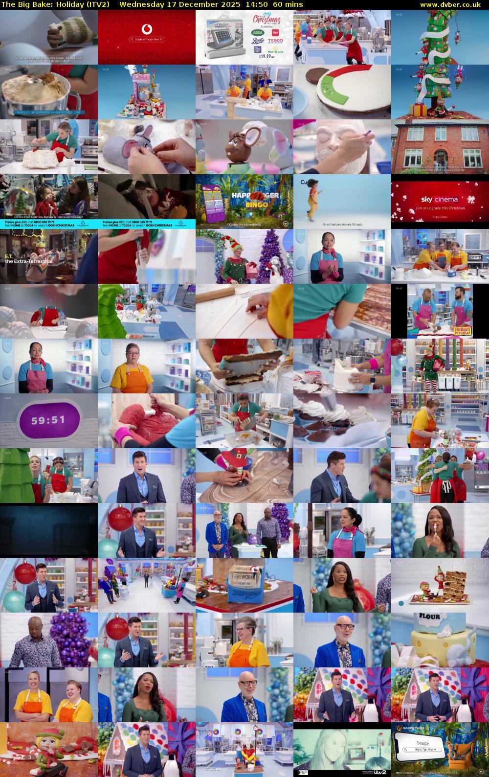 The Big Bake: Holiday (ITV2) Wednesday 17 December 2025 14:50 - 15:50