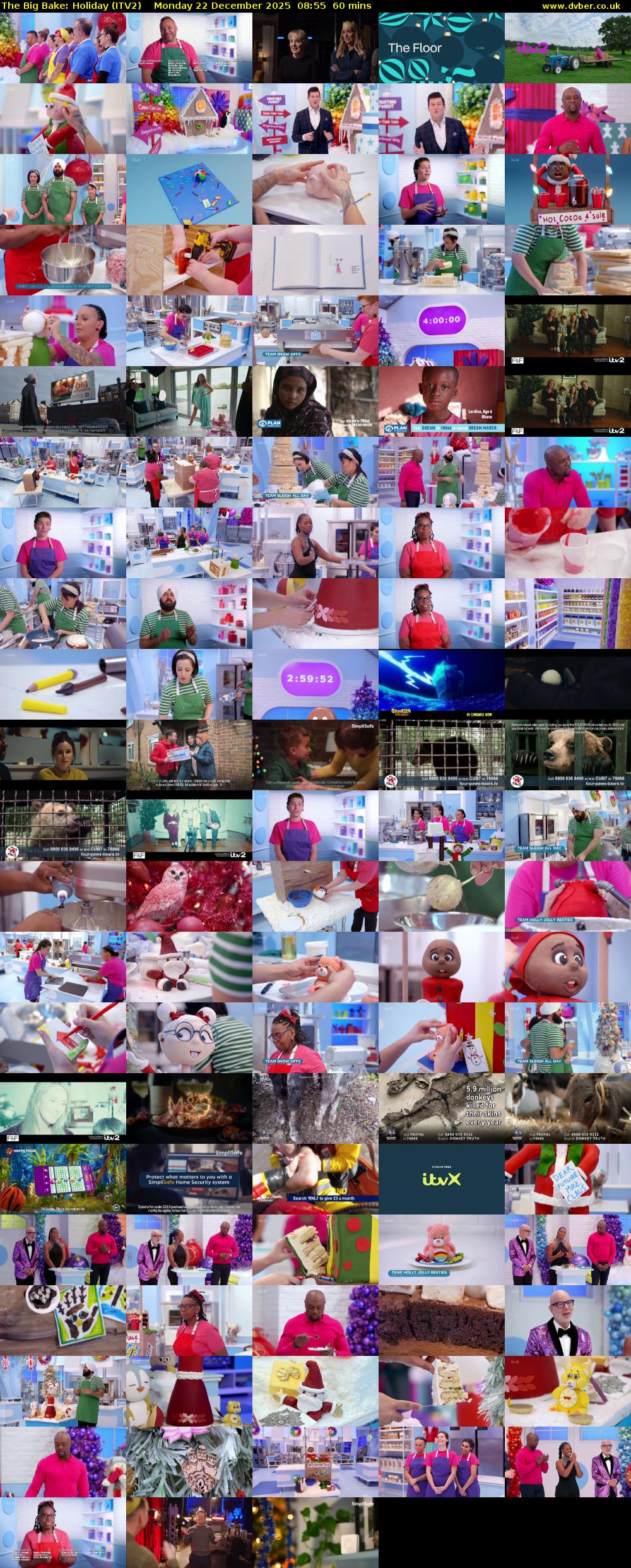 The Big Bake: Holiday (ITV2) Monday 22 December 2025 08:55 - 09:55