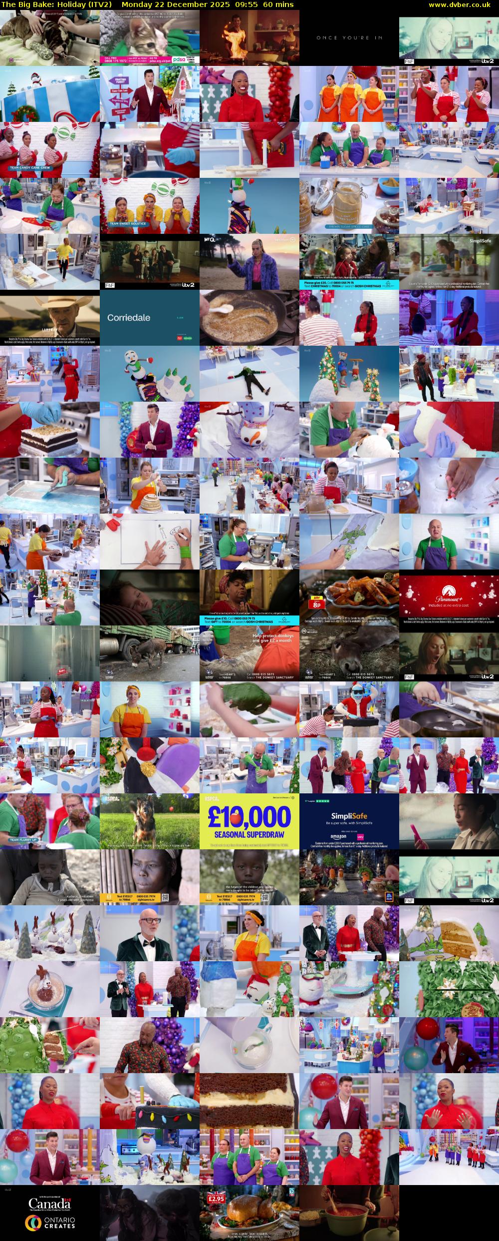 The Big Bake: Holiday (ITV2) Monday 22 December 2025 09:55 - 10:55