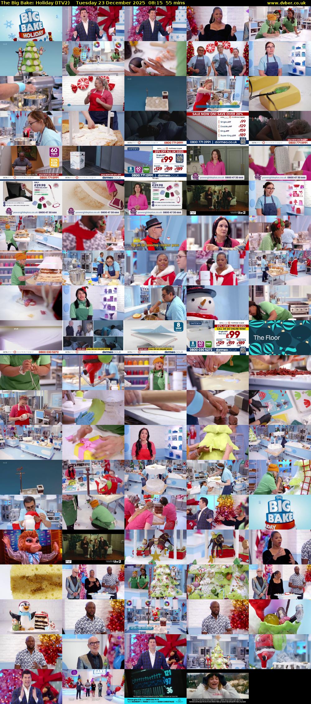 The Big Bake: Holiday (ITV2) Tuesday 23 December 2025 08:15 - 09:10