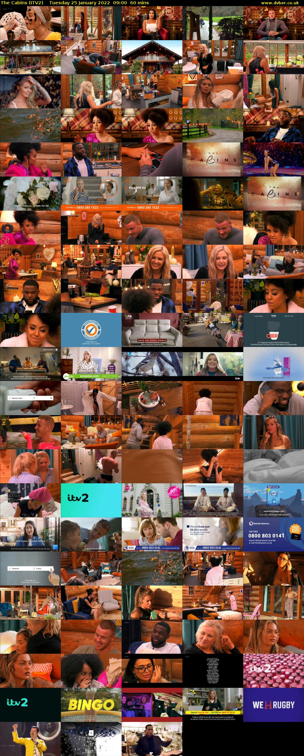 The Cabins (ITV2) Tuesday 25 January 2022 09:00 - 10:00