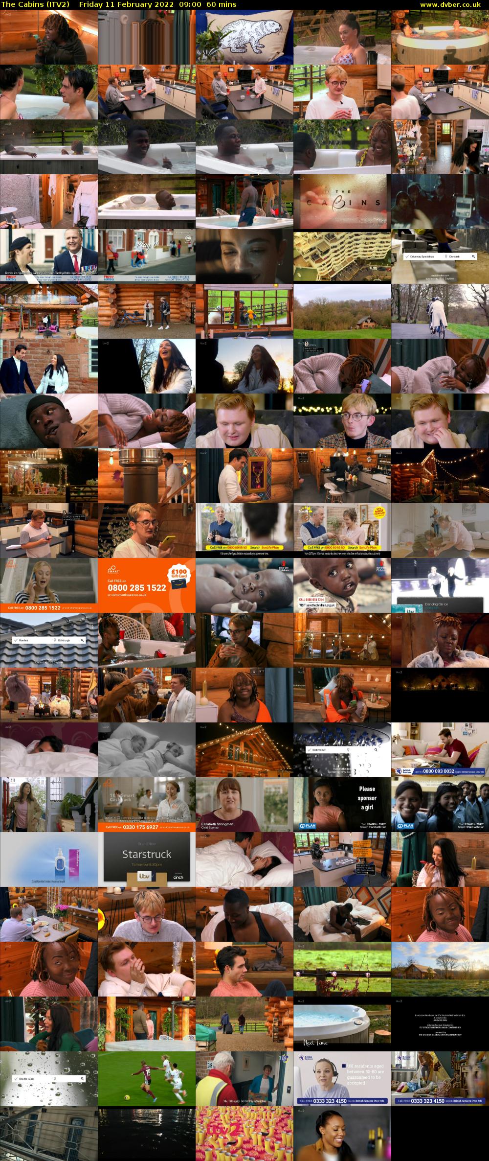 The Cabins (ITV2) Friday 11 February 2022 09:00 - 10:00