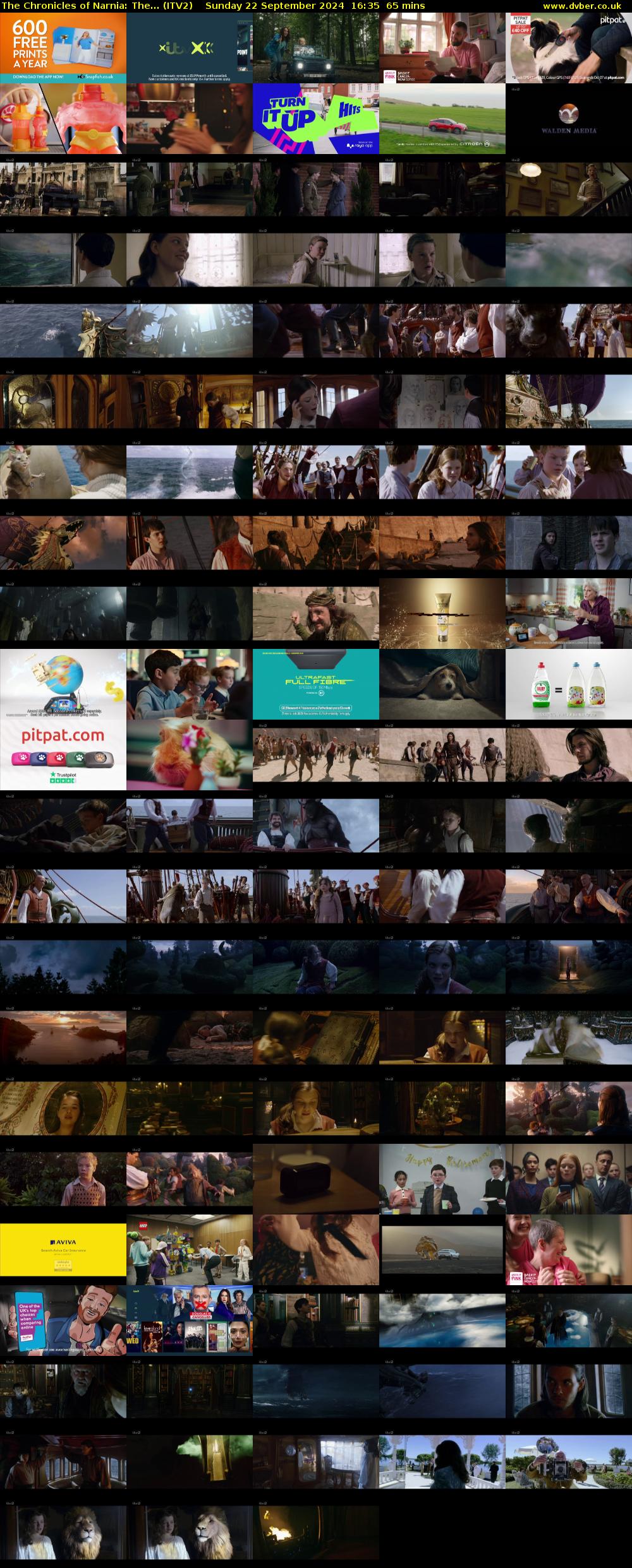The Chronicles of Narnia: The... (ITV2) Sunday 22 September 2024 16:35 - 17:40