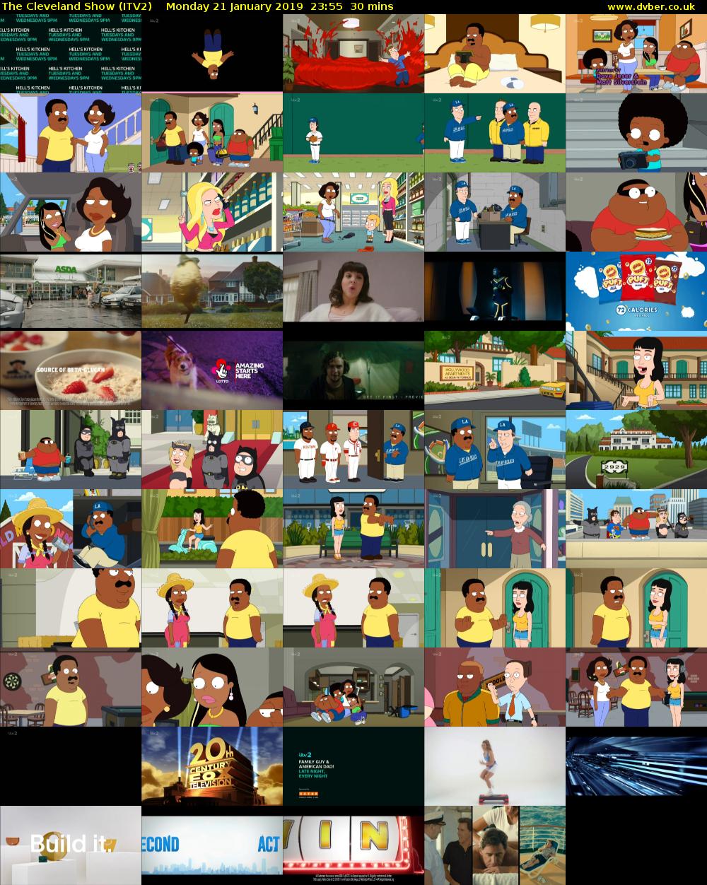 The Cleveland Show (ITV2) Monday 21 January 2019 23:55 - 00:25