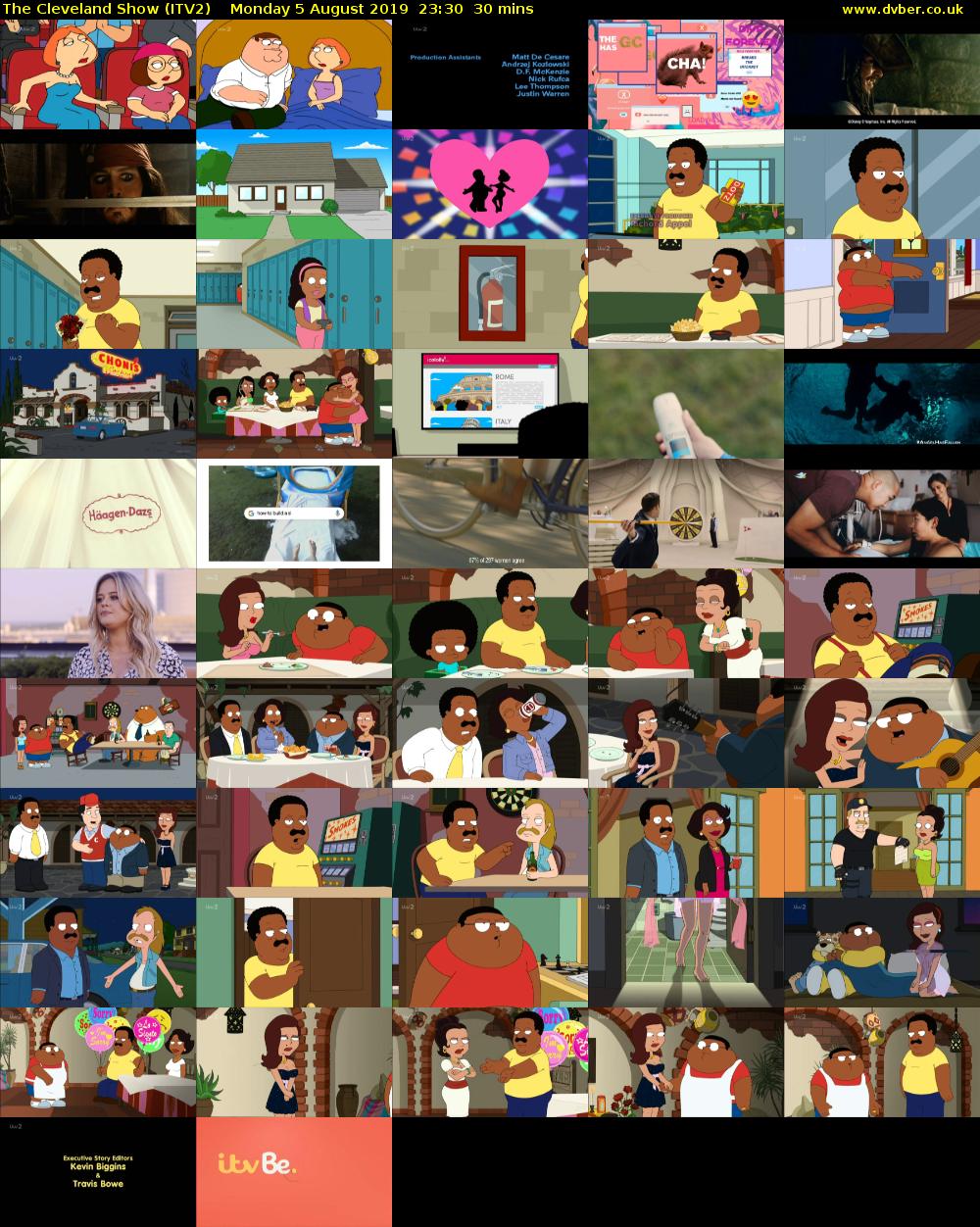 The Cleveland Show (ITV2) Monday 5 August 2019 23:30 - 00:00