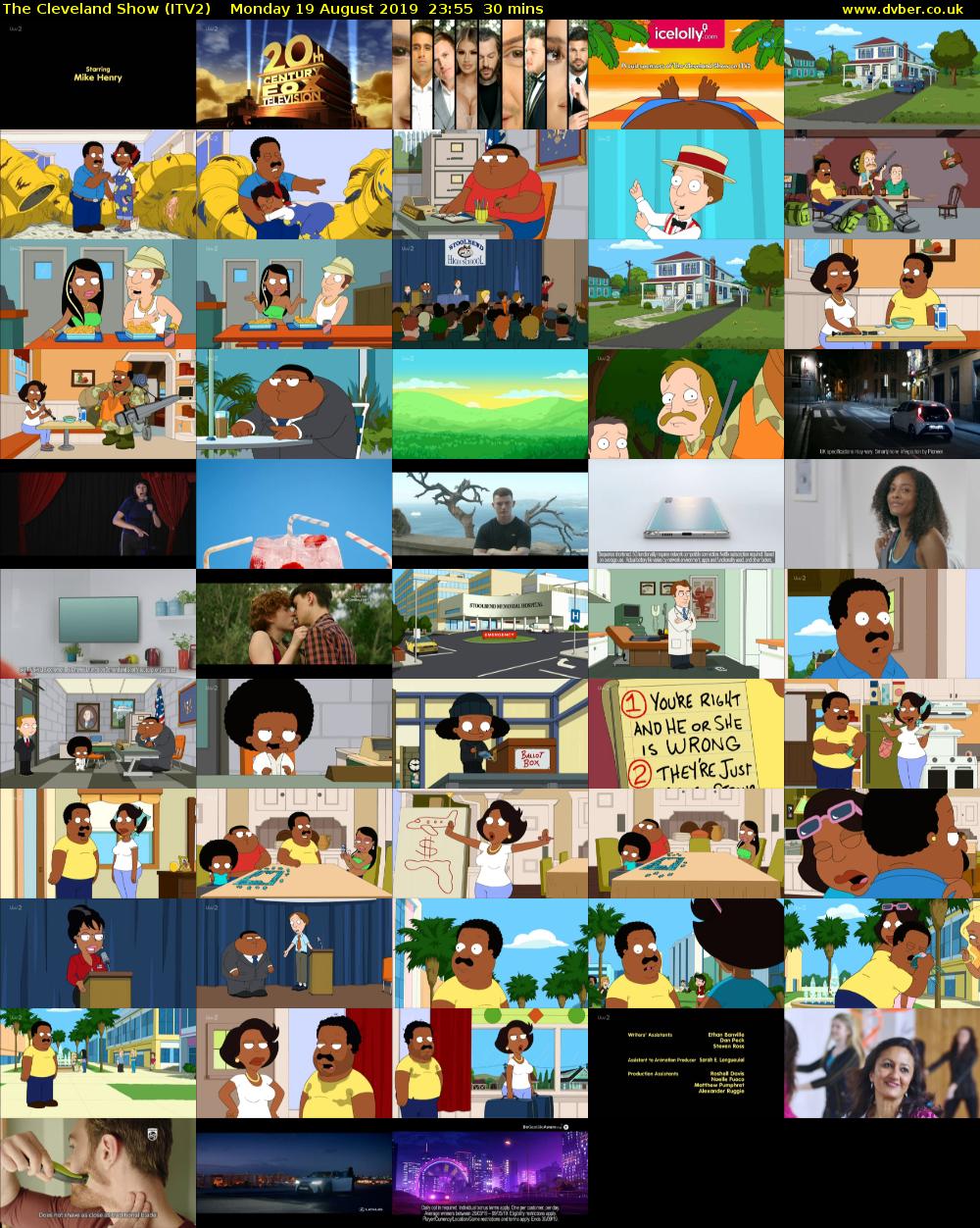 The Cleveland Show (ITV2) Monday 19 August 2019 23:55 - 00:25