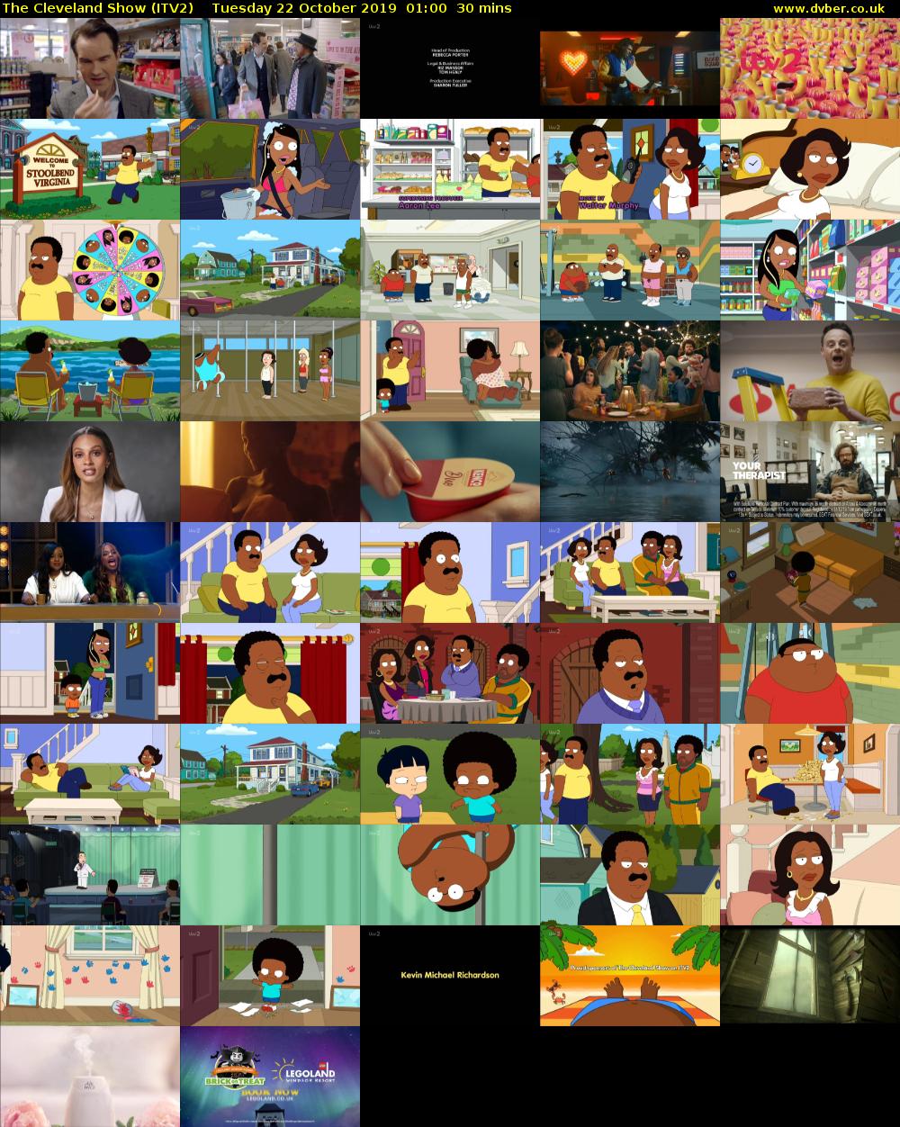 The Cleveland Show (ITV2) Tuesday 22 October 2019 01:00 - 01:30