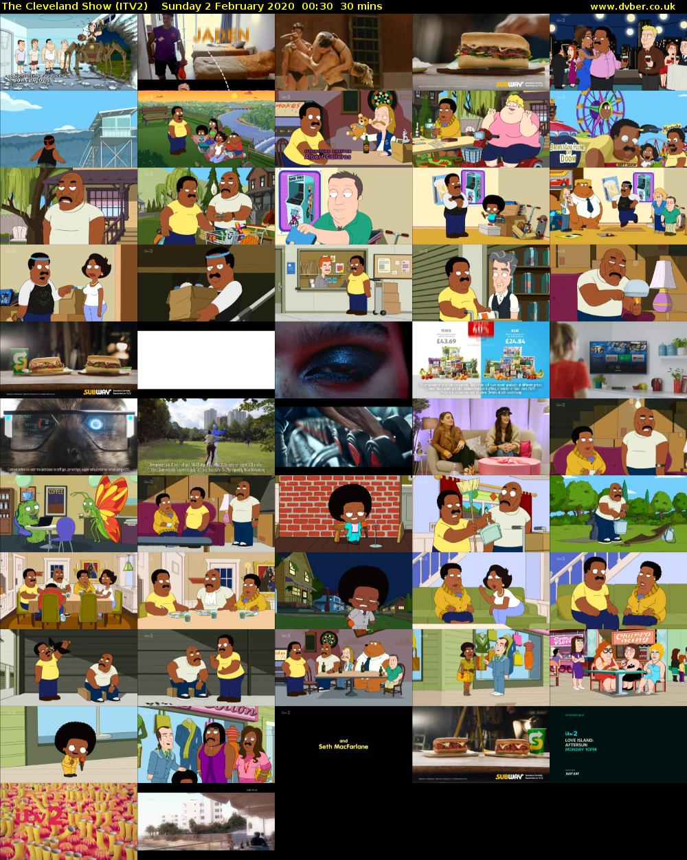 The Cleveland Show (ITV2) Sunday 2 February 2020 00:30 - 01:00