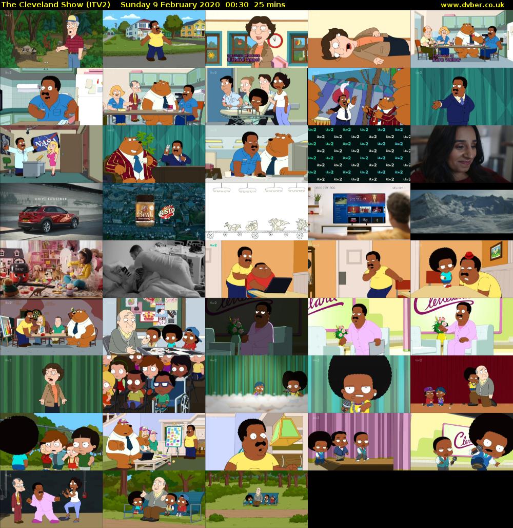 The Cleveland Show (ITV2) Sunday 9 February 2020 00:30 - 00:55