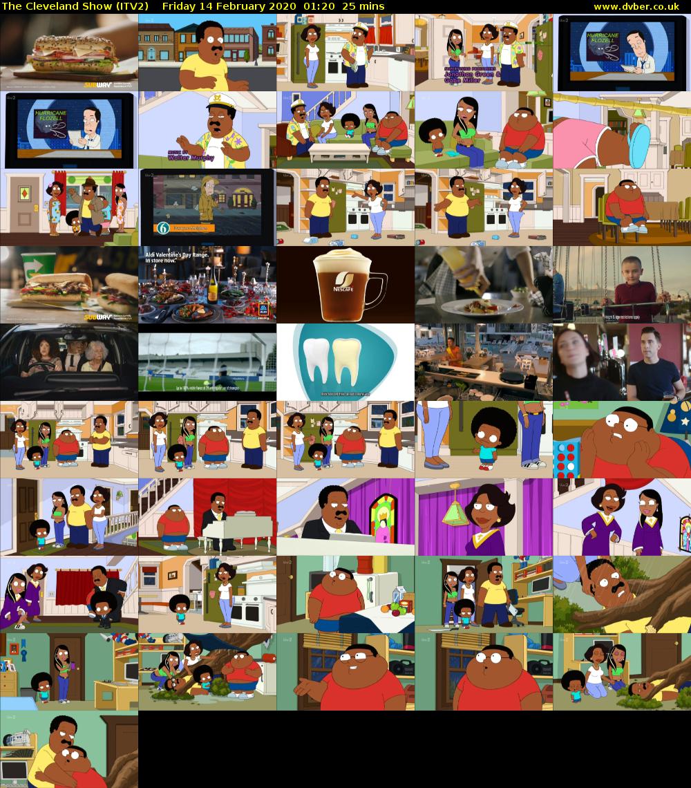 The Cleveland Show (ITV2) Friday 14 February 2020 01:20 - 01:45