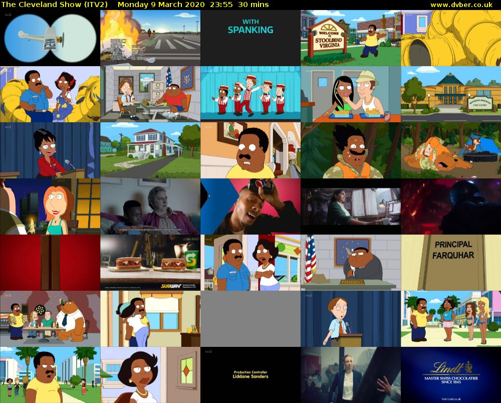 The Cleveland Show (ITV2) Monday 9 March 2020 23:55 - 00:25
