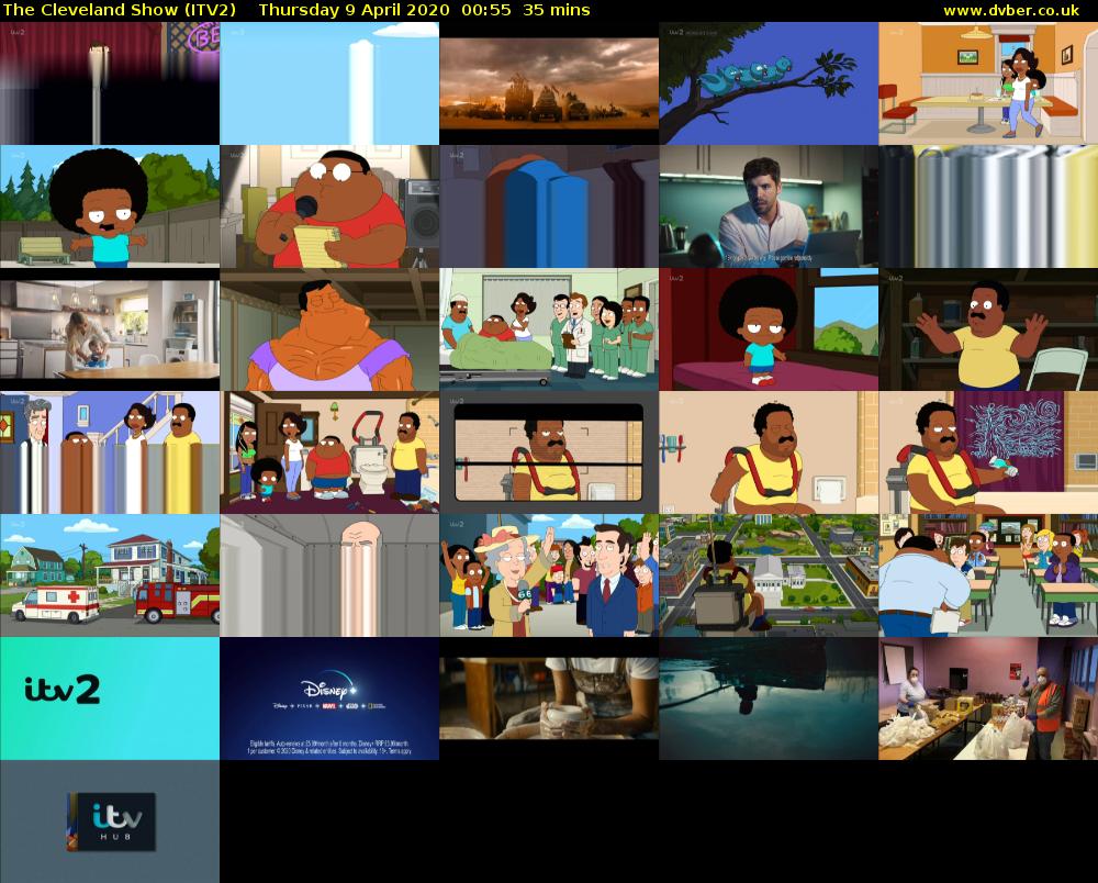 The Cleveland Show (ITV2) Thursday 9 April 2020 00:55 - 01:30