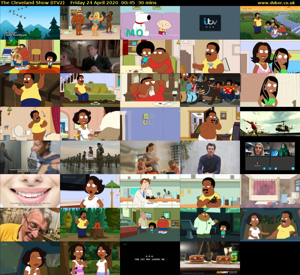 The Cleveland Show (ITV2) Friday 24 April 2020 00:45 - 01:15