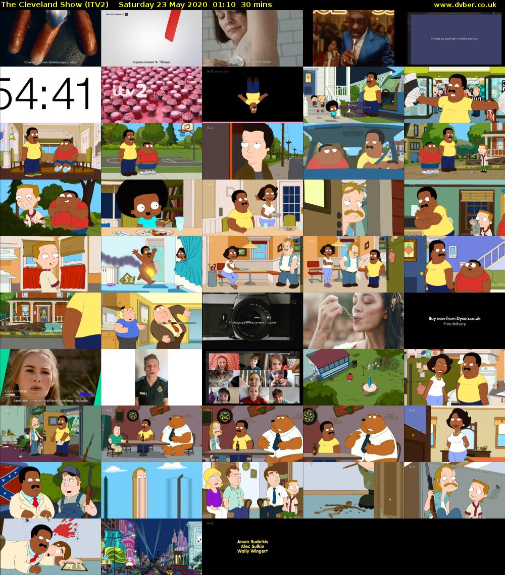 The Cleveland Show (ITV2) Saturday 23 May 2020 01:10 - 01:40