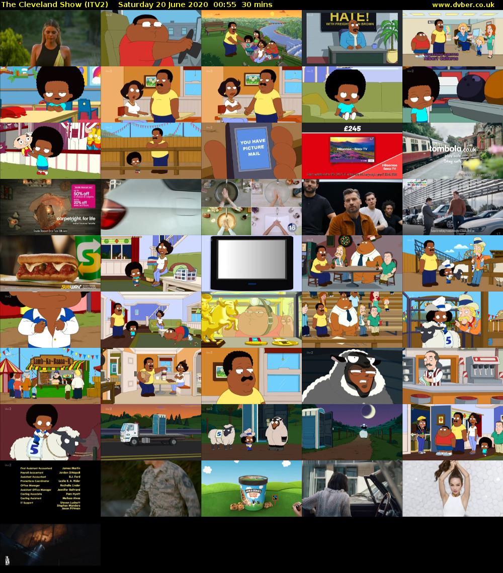 The Cleveland Show (ITV2) Saturday 20 June 2020 00:55 - 01:25