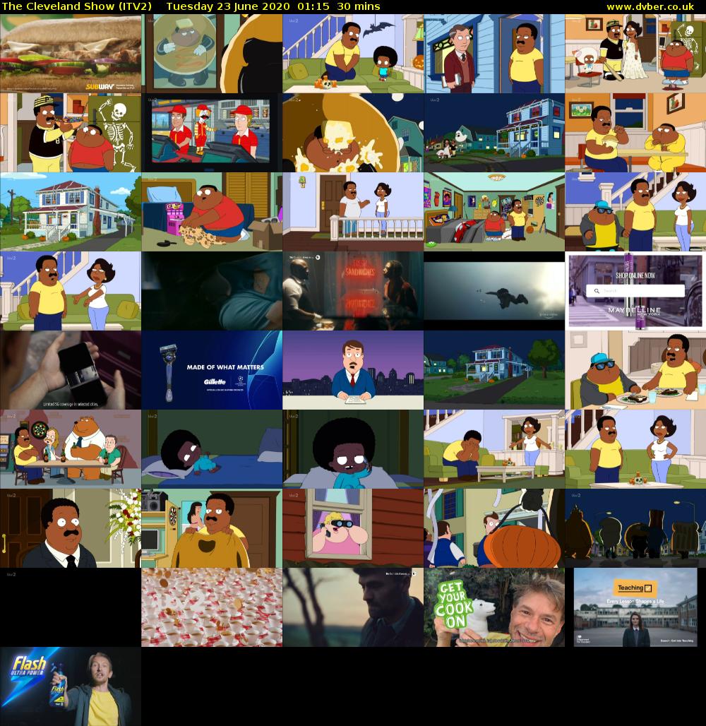 The Cleveland Show (ITV2) Tuesday 23 June 2020 01:15 - 01:45