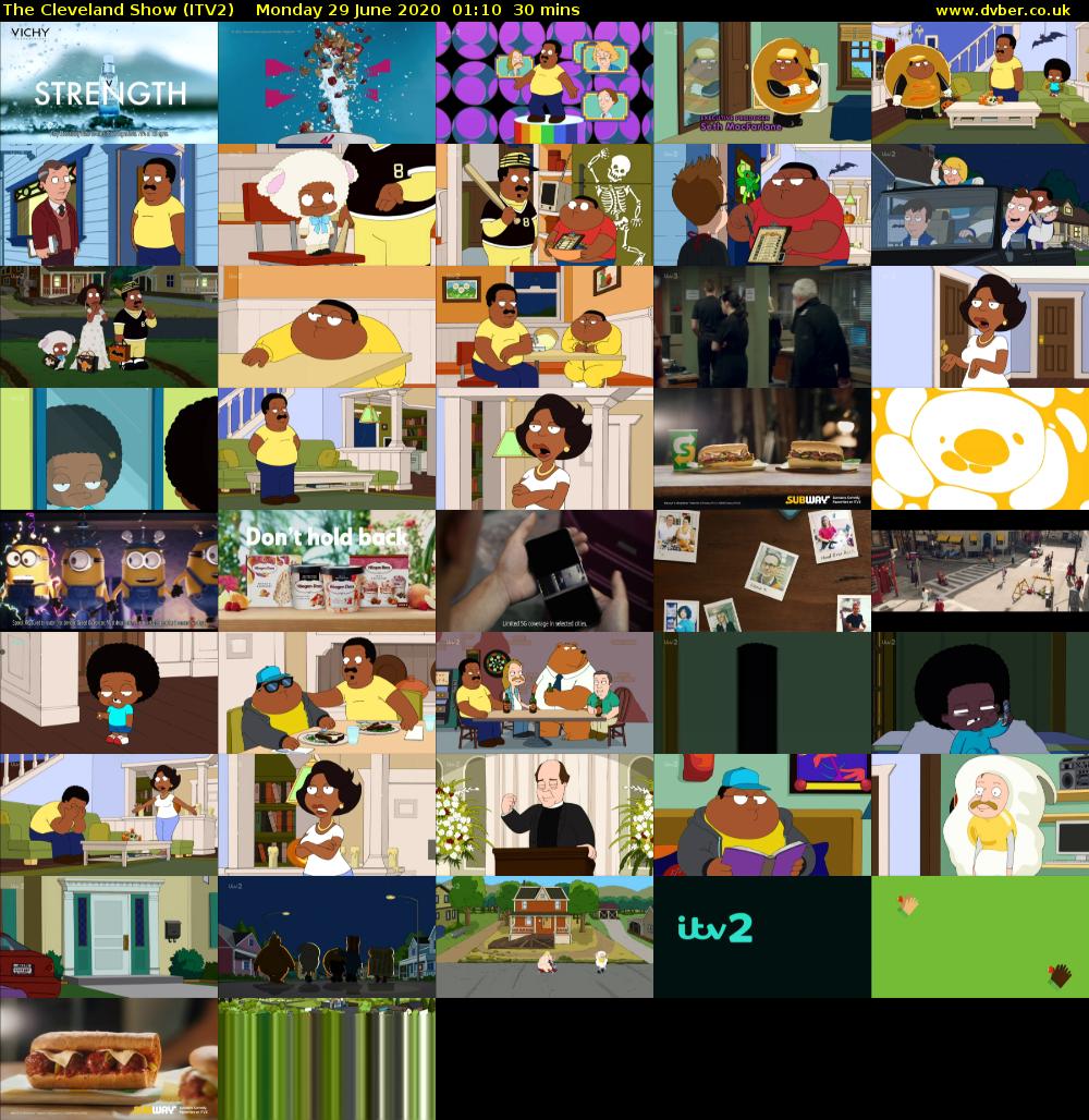 The Cleveland Show (ITV2) Monday 29 June 2020 01:10 - 01:40